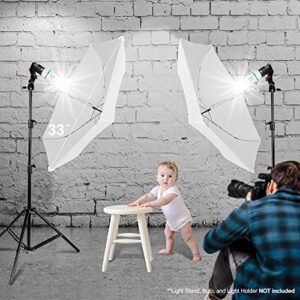 LimoStudio 33" 3-Fold Ultra Compact Professional Photography Photo Video Studio Lighting Flash Translucent White Soft Umbrella for Photo Portrait Studio Shooting Daylight, AGG3098