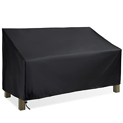 skyfiree 3 Seater Garden Bench Cover Patio Bench Cover Outdoor Bench Loveseat Covers Waterproof Lawn Furniture Cover 64x26x35inch Bench Sofa Cover Protector