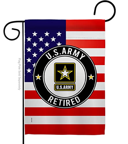 US MILITARY United State Army Garden Flag Armed Forces Rangers American Military Veteran Retire House Decoration Banner Small Yard Gift Double-Sided, Made in USA