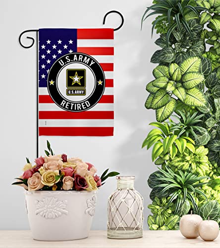 US MILITARY United State Army Garden Flag Armed Forces Rangers American Military Veteran Retire House Decoration Banner Small Yard Gift Double-Sided, Made in USA