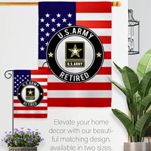 US MILITARY United State Army Garden Flag Armed Forces Rangers American Military Veteran Retire House Decoration Banner Small Yard Gift Double-Sided, Made in USA