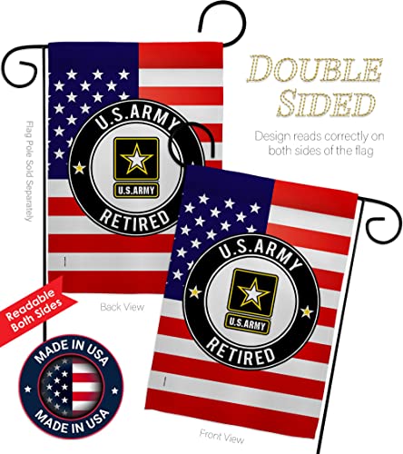 US MILITARY United State Army Garden Flag Armed Forces Rangers American Military Veteran Retire House Decoration Banner Small Yard Gift Double-Sided, Made in USA