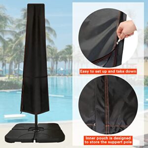 SnugNiture Umbrella Cover for 7ft to 11ft Garden Outdoor Umbrella Heavy Duty Oxford Fabric Patio Umbrella Covers Waterproof with Zip