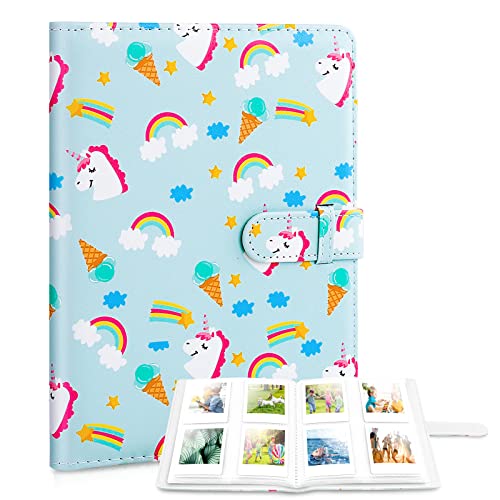 Ablus 128 Pockets Mini Photo Album for Fujifilm Instax Mini Camera, Polaroid Snap, Z2300, SocialMatic Instant Cameras & Zip Instant Printer (Unicorn)