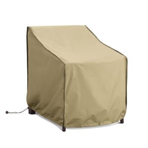 sorara single porch leisure chair cover outdoor patio furniture cover, water resistant, 28.7” l x 25” w x 34” h, brown