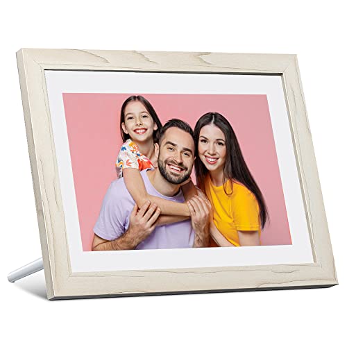 Dragon Touch Digital Picture Frame WiFi 10 inch IPS Touch Screen HD Display, 16GB Storage, Auto-Rotate, Share Photos via App, Email, Cloud - Classic 10