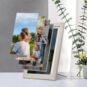 Dragon Touch Digital Picture Frame WiFi 10 inch IPS Touch Screen HD Display, 16GB Storage, Auto-Rotate, Share Photos via App, Email, Cloud - Classic 10