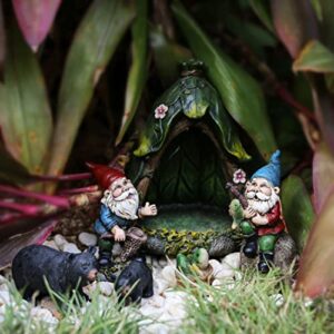 Miniature Gnomes Fairy Garden Decorations - Funny Fisher Gnomes Figurines Accessories Set of 23pcs - Fairy Garden Supplies for Outdoor Indoor Home Yard Patio Planter Decor