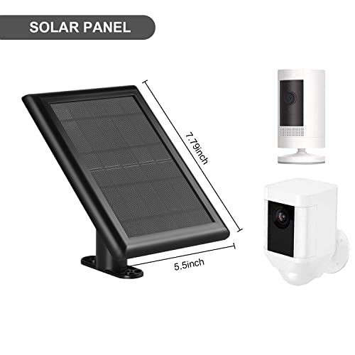 [2-Pack] Solar Panel with Wall Mount for Ring Spotlight Cam Battery, Ring Stick Up Camera Battery, Spotlight Cam Plus, Spotlight Cam Pro,Reolink Argus Pro & Blink XT/ XT2 Outdoor Security Camera
