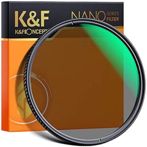 55mm circular polarizers filter, k&f concept 55mm circular polarizer filter hd 28 layer super slim multi-coated cpl lens filter (nano-x series)