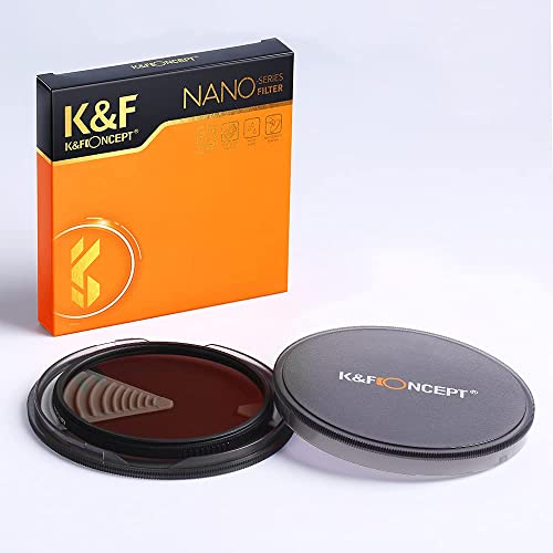 55mm Circular Polarizers Filter, K&F Concept 55MM Circular Polarizer Filter HD 28 Layer Super Slim Multi-Coated CPL Lens Filter (Nano-X Series)