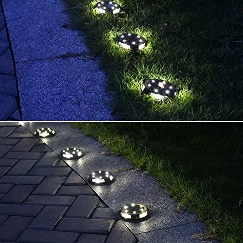 Solar Lights Lamp Outdoor LED 8 Buried Garden Wall Underground Roadway LED Light C9 Christmas Lights Clear Incandescent