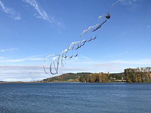 In the Breeze Mylar Spinner Silver Turbulance — 36" Long