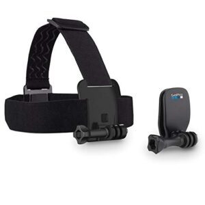 gopro head strap with quickclip – official gopro mount,black