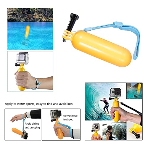 TEKCAM Action Camera Selfie Stick Floating Hand Grip Compatible with Gopro Hero 11 10 9 8 7 6 5 AKASO EK7000 Brave 4 Apexcam Dragon Touch Remali Capture HLS WOLFANG Waterproof Cameras