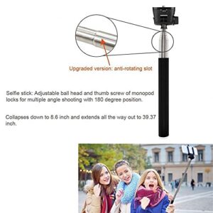 TEKCAM Action Camera Selfie Stick Floating Hand Grip Compatible with Gopro Hero 11 10 9 8 7 6 5 AKASO EK7000 Brave 4 Apexcam Dragon Touch Remali Capture HLS WOLFANG Waterproof Cameras