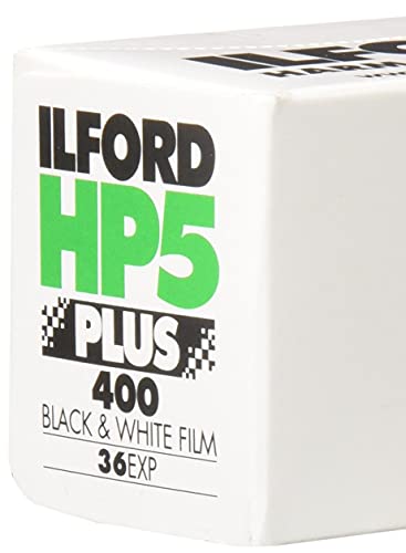 Ilford 1574577 HP5 Plus, Black and White Print Film, 35 mm, ISO 400, 36 Exposures