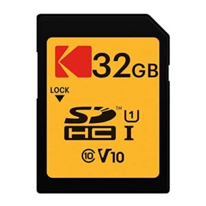 Kodak 32GB Class 10 UHS-I U1 SDHC Memory Card (5-Pack) Bundle with All-in-One USB Card Reader (6 Items)