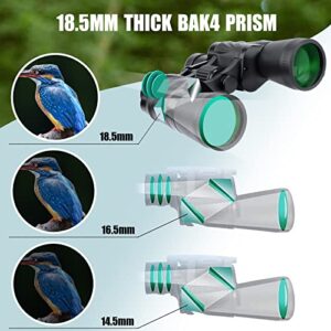 20x50 Binoculars for Adults - Binoculars for Bird Watching Hunting Wildlife Observation Sport Events Whale Watching Hiking and Camping with Harness and Phone Holder