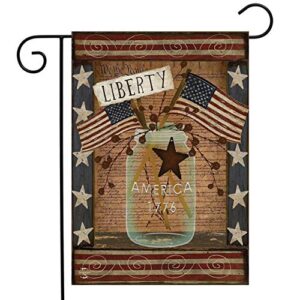 liberty primitive patriotic garden flag declaration of independence 4th of july