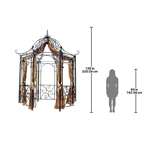 Design Toscano The Amelie Architectural Steel Garden Gazebo