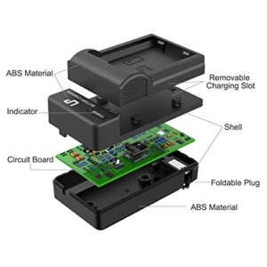 LP EN-EL14 EN EL14a Battery Charger, Charger Compatible with Nikon D3500, D5600, D3300, D5100, D5500, D3100, D3200, D5200, D5300, D3400, DF, Coolpix P7000, P7100, P7700, P7800 Cameras & More