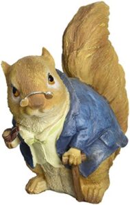design toscano qm24685005 grandfather squirrel statue, full color