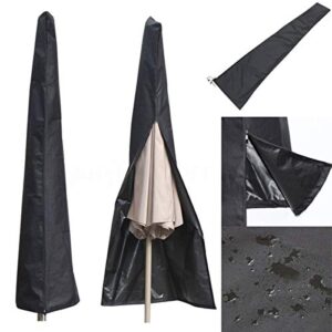 ALLOMN Outdoor Patio Umbrella Cover, Waterproof and UV Protection Fabric Parasol Cover for 9-11 Feet Garden Yard Balcony Umbrellas