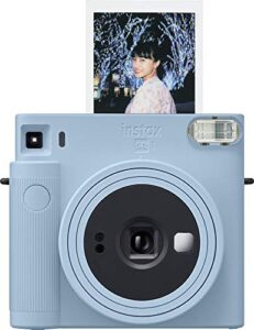 fujifilm instax square sq1 instant camera – glacier blue (16670508)