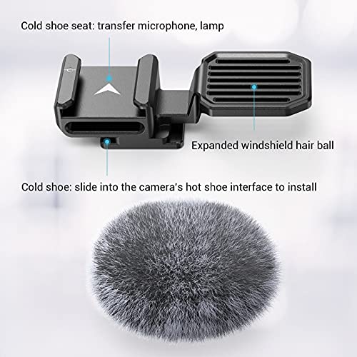 SmallRig Cold Shoe Adapter with Windshield for Sony ZV-E10, ZV-1 and ZV-1F - 3526