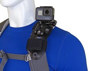stuntman pack mount – backpack shoulder strap mount for gopro and other action cameras
