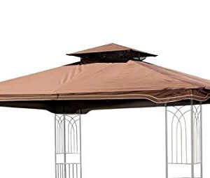 Brown Replacement Gazebo Canopy for 10 x 12 Regency II Patio Gazebo; Easily Update Your Gazebo