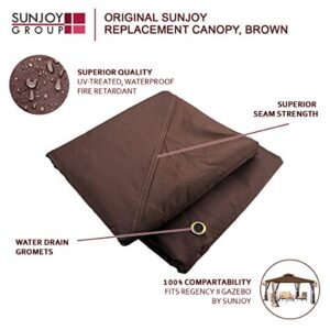 Brown Replacement Gazebo Canopy for 10 x 12 Regency II Patio Gazebo; Easily Update Your Gazebo