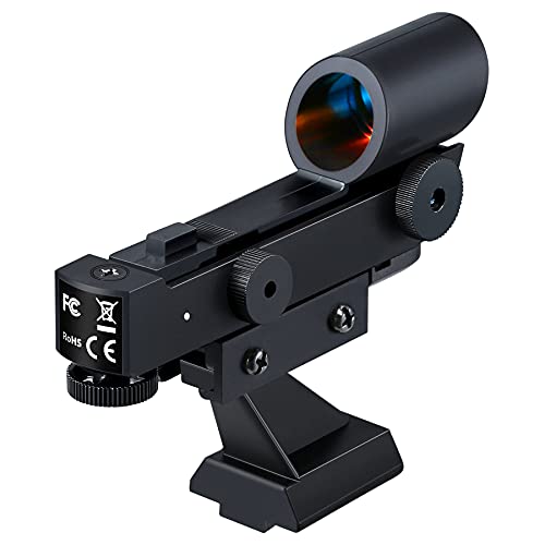 Talcope Brightness Red Dot Finderscope, Star Pointer Viewfinder Astronomical Telescope Accessories with Slide-in Bracket