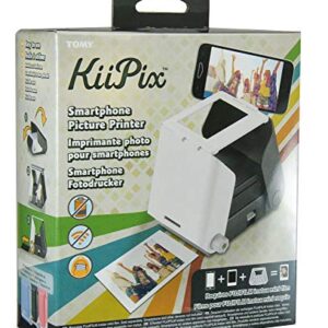 KiiPix Portable Portable Printer & Photo Scanner Compatible with FUJIFILM Instax Mini Film, Black