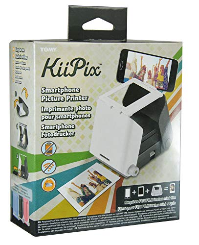 KiiPix Portable Portable Printer & Photo Scanner Compatible with FUJIFILM Instax Mini Film, Black