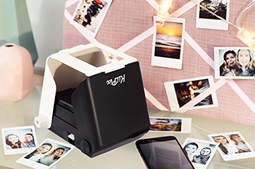 KiiPix Portable Portable Printer & Photo Scanner Compatible with FUJIFILM Instax Mini Film, Black