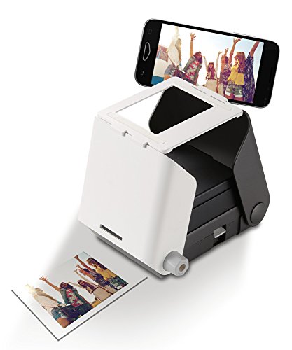 KiiPix Portable Portable Printer & Photo Scanner Compatible with FUJIFILM Instax Mini Film, Black