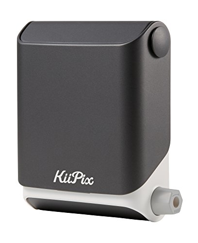 KiiPix Portable Portable Printer & Photo Scanner Compatible with FUJIFILM Instax Mini Film, Black