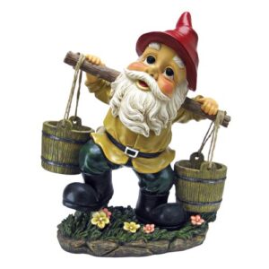 garden gnome statue – barney two buckets garden gnome – lawn gnome