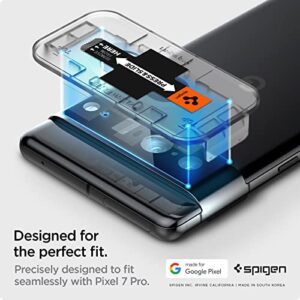 Spigen Camera Lens Screen Protector [GlasTR EZ Fit Optik] Designed for Pixel 7 Pro [Case Friendly] - Black [2 Pack]