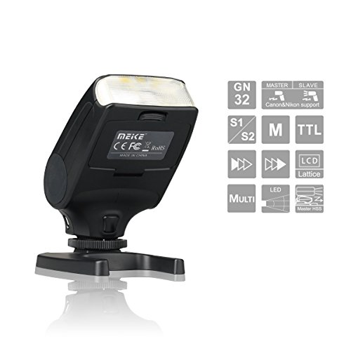 MEIKE MK-320S Mini TTL Speedlite Automatic Flash for Sony MI Hot Shoe DSLR and Mirrorless Cameras A7 A7II NEX6 A6000 A6300 A6500