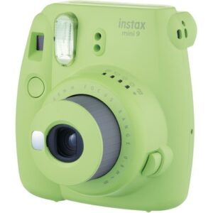 Fujifilm Instant Camera Lime Green w/Fujifilm Instax Mini 9 Instant Films (60 Pack) + A14 Pc Deluxe Bundle for Fujifilm Instax Mini 9 Camera