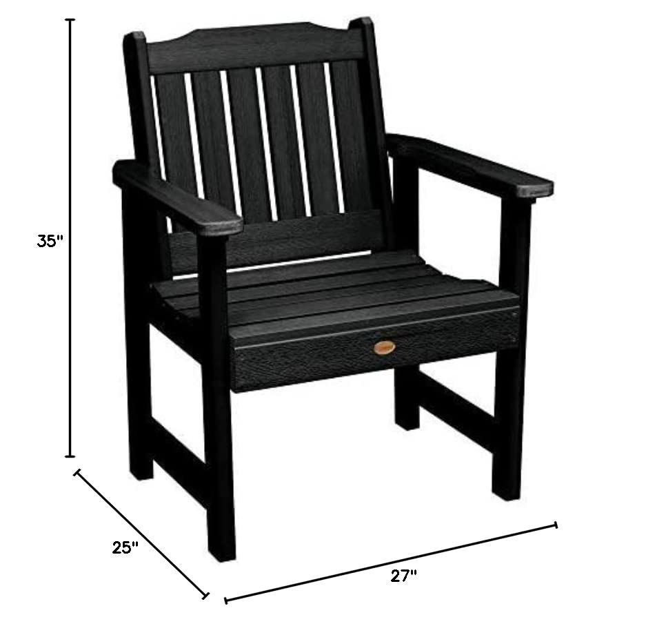 Highwood AD-CHGL1-BKE Lehigh Garden Chair, Black
