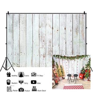 LFEEY 10x8ft Vintage White Wood Backdrops for Photography Rustic Retro Grunge Wooden Plank Portrait Wallpaper Newborn Baby Shower Wood Board Birthday Party Photoshoot Background Photo Studio Props