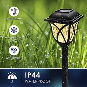 SOLPEX 6 Pack Solar Pathway Lights, LED Decorative Solar Outdoor Lights, Garden Lights Solar Powered Waterproof for Landscapes, Yard, Gardens, Pathways, Walkways and Driveways