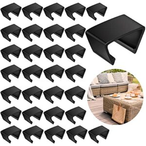 Blulu Outdoor Furniture Clips Patio Sofa Clips Rattan Furniture Clamps Wicker Chair Fasteners, Connect The Sectional or Module Outdoor Couch Patio Furniture (30 Pieces)