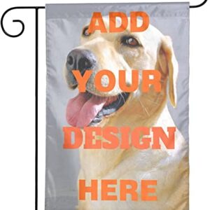 2023 Custom Garden Flag Personalized Side Flags Add Your Image Logo Home Spring Summer Decor Yard Flag Banners For Indoor Outdoor Size 12 X 18 Inch