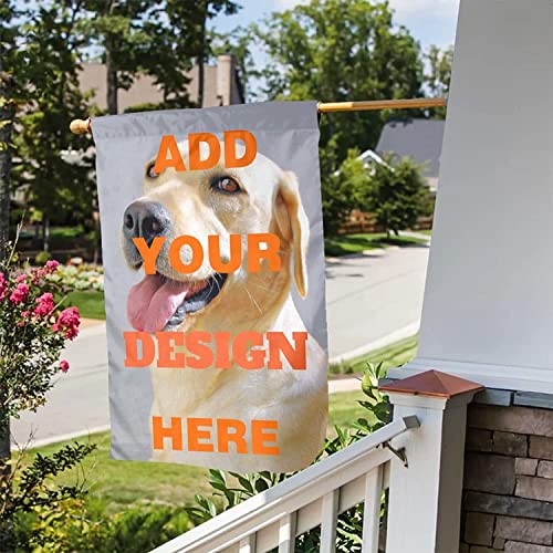 2023 Custom Garden Flag Personalized Side Flags Add Your Image Logo Home Spring Summer Decor Yard Flag Banners For Indoor Outdoor Size 12 X 18 Inch