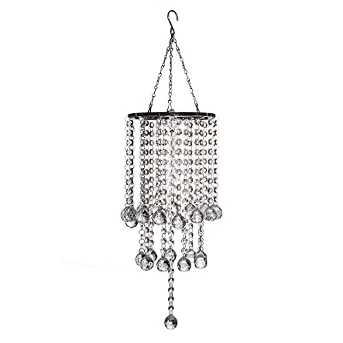 longsheng Chandelier Wind Chimes Shape Clear Crystal Prisms Balls Beads Hanging Suncatcher Pendant Garden Outdoor Home Decor Gifts